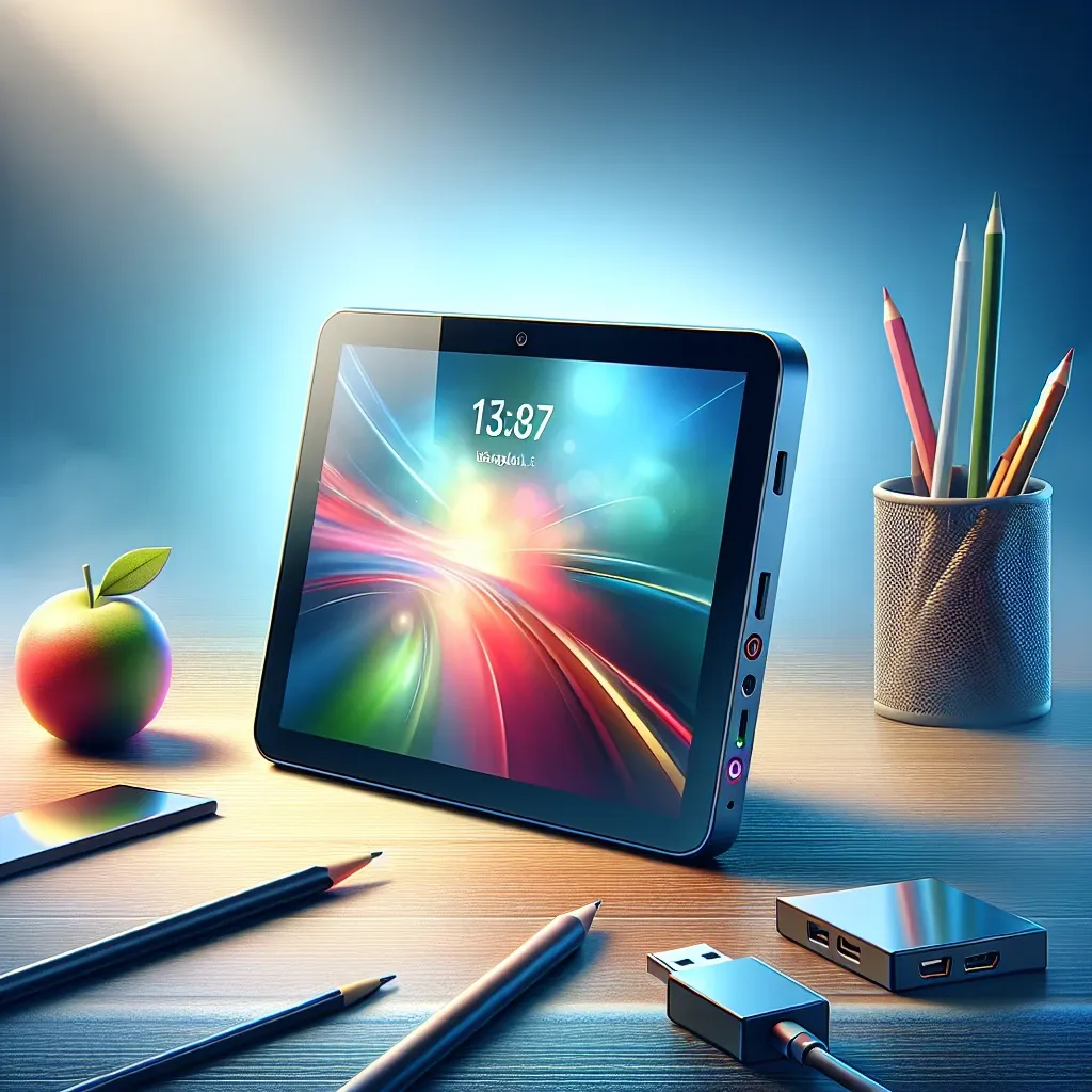 "AYANEO AM01S Mini PC showcasing its sleek touchscreen display size and modern design, highlighted in The Complete Guide to AYANEO AM01S."