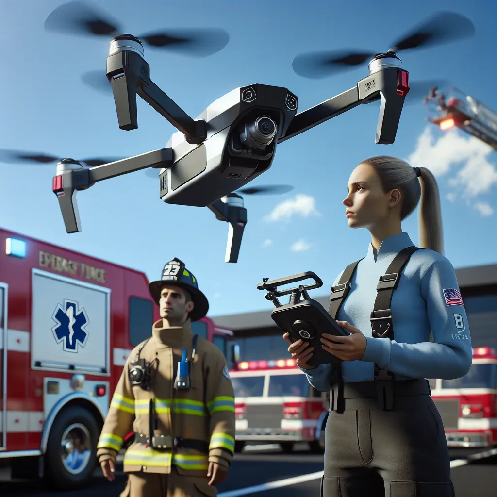 "DJI rugged drone designed for U.S. emergency responders, showcasing advanced technology and durability for search and rescue missions."